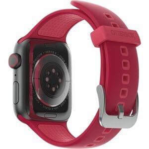 OtterBox Adjustable Smartwatch Band - Buckle Attachment - Rouge Rubellite - Silicone, Stainless Steel, Silicon