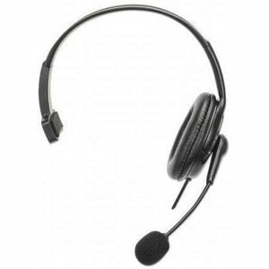 Auriculares Manhattan Cableado Sobre la cabeza Mono - Negro - Monaural - Circumaural - 32Ohm - 20Hz a 20kHz - 200cm Cable 