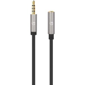 Manhattan 356039 2m Minifono Cable de audio - Cable for Dispositivo de audio, Estéreo de coche, Auricular, Altavoz, Smartp