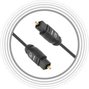 Manhattan 356060 1m Fibra óptica Cable de audio - Cable for Dispositivo de audio, Receptor A/V, Amplificador, Sistema del 