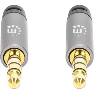 Manhattan 355995 2m AUX Cable de audio - Cable for Dispositivo de audio, Sistema del Sonido, Auricular, Altavoz, Smartphon
