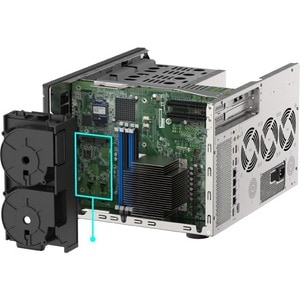 QNAP, QNAP TVS-H1288X-W1250-16G SAN/NAS Storage System - Intel Xeon W-1250 Hexa-core (6 Core) 3.30 GHz - 8 x HDD Supported