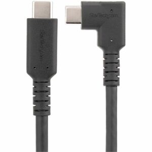 StarTech.com Cable de 50cm USB-C Resistente Acodado a la Derecha - USB 3.2 Gen 2 (10 Gbps) - USB Tipo C - DP de Modo Alt 4