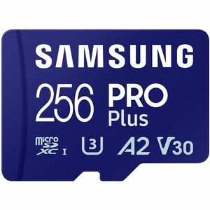 Samsung PRO Plus 256 GB Class 10/UHS-I (U3) V30 microSDXC - 1 - 180 MB/s Read - 130 MB/s Write - 10 Year Warranty