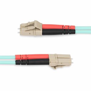 StarTech.com 25m (82ft) LC/UPC to LC/UPC OM4 Multimode Fiber Optic Cable, 50/125µm, 100G, Low Insertion Loss, LSZH Fiber J