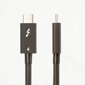 StarTech.com 1.6ft/50cm Thunderbolt 4 Cable, 40Gbps, 100W PD, 4K/8K Video, Intel-Certified, Compatible w/Thunderbolt 3/USB