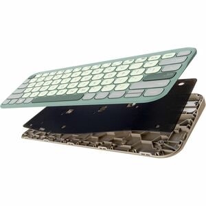Asus Marshmallow KW100-GTL Keyboard - Wireless Connectivity - Green Tea Latte - Scissors Keyswitch - Bluetooth - 5 - 10 m 