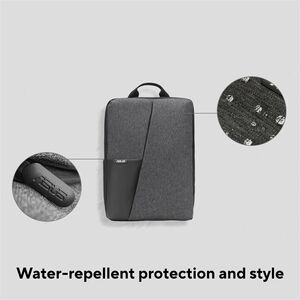 Asus AP4600-CG Carrying Case (Backpack) for 43.18 cm (17") Notebook, Power Bank, Water Bottle - Grey, Cool Grey - Water Re