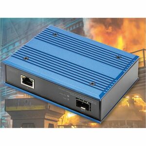 Digitus DN-652104-1 Transceiver/Medienkonverter - 1 Anschluss(e)Netzwerk (RJ-45) - 1 x PoE (RJ-45) Anschlüsse - Twisted Pa