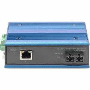 Digitus Industrial Transceiver/Medienkonverter - 2 Anschluss(e) - 1 x Netzwerk (RJ-45) - 1 x SC - Twisted Pair, Glasfaserl