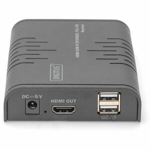 Digitus Video-Extender-Transmitter/Receiver - Verkabelt - 253 Ausgabegerät - 120 m Reichweite - 2 x Netzwerk (RJ-45) - 3 x