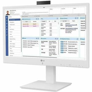 LG 24CR671NK-6P All-in-One Thin Client - Intel Pentium N6005 Quad-core (4 Core) 2 GHz - White - 8 GB RAM DDR4 SDRAM - 16 G