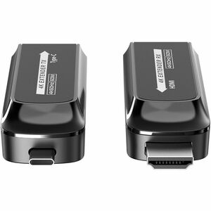TrueReach 4K@120Hz USB-C HDMI Extender over CAT6/CAT6a/Cat7 Ethernet Cable - USB 3.1 Type C Transmitter & HDMI Receiver - 