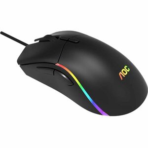 MOUSE GAMER AOC PIXART 3327 12000 DPI RGB AJUSTE DE PESO GM310