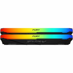 Kingston FURY Beast RAM Module - 32 GB (2 x 16GB) - RGB - DDR4-3600/PC4-28800 DDR4 SDRAM - 3600 MHz - CL18 - 1.35 V - Non-
