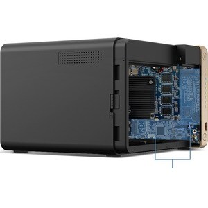QNAP Turbo NAS TS-664-8G 6 x Total de compartimientos Sistema de almacenamiento SAN/NAS - 4GB Flash Memory Capacity Celero