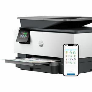 HP Officejet Pro 9120b Wired & Wireless Inkjet Multifunction Printer - Colour - Cement - Copier/Fax/Printer/Scanner - 32 p