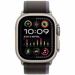 Apple Adjustable Smartwatch Band - Small (S)/Medium (M) - Loop Attachment - Black, Blue - Titanium, Polyester