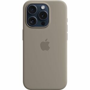 Apple Case for Apple iPhone 15 Pro Smartphone - Clay - Silky, Soft-touch - Drop Resistant, Scratch Resistant - Silicone, M