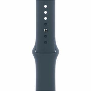 Apple Watch Series 9 Smart Watch - 45 mm Case Height - 38 mm Case Width - Argenté Case Color - Storm, Bleu Band Color - Ve
