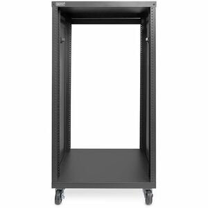 Digitus 21U Geschlossener Schrank Rackschrank für Netzwerk-Geräte, Ausrüstungsrack - Schwarz - Blech - 136 kg Maximale Gew