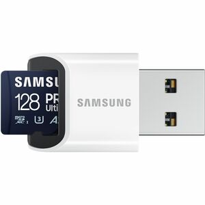 Samsung PRO Ultimate MB-MY128S 128 GB Class 10/UHS-I (U3) V30 microSDXC - 200 MB/s Read - 130 MB/s Write - 10 Year Warranty