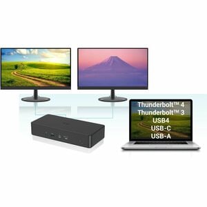 USB 3.0/USB-C/TB 3 PRO DUAL 4K DISPLAY DOCKING STATION GEN2 PD