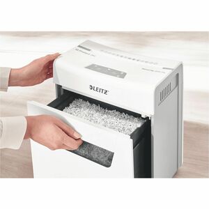 Leitz IQ Protect Premium 6X Paper Shredder - Continuous Shredder - Cross Cut - 6 Per Pass - for shredding Staples, Paper -