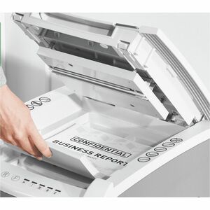 Leitz IQ Autofeed 100 Paper Shredder - Continuous Shredder - Micro Cut - 6 Per Pass - for shredding Paper - P-5 - 220 mm T