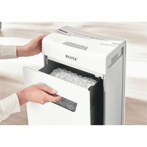 Leitz IQ Protect Premium 10X Paper Shredder - Continuous Shredder - Cross Cut - 10 Per Pass - for shredding Paper - 4 mm x