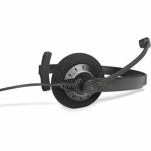 EPOS IMPACT SC 30 Wired On-ear Mono Headset - Black - Monaural - Electret, Condenser, Noise Cancelling, Uni-directional Mi