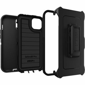 OtterBox Defender Series Pro Rugged Carrying Case (Holster) Apple iPhone 15 Plus, iPhone 14 Plus Smartphone - Black - Drop