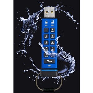 Lecteur flash Origin datAshur PRO Durci - 32 Go - USB 3.2 (Gen 1) Type A - Bleu - 256-bit AES - 169 Mo/s Read Speed - 135 
