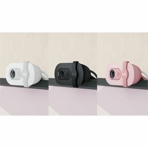 Webcam Logitech BRIO 100 - 2 Megapixel - 30 fps - Rosa - USB Tipo A - Full HD - 1920 x 1080 Video - Fuoco fisso - 58° Angl