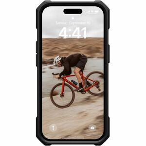 Urban Armor Gear Essential Armor iPhone 15 Case - Black - For Apple iPhone 15 Smartphone - Lattice Pattern - Black - Drop 