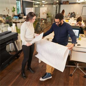 HP Designjet T850 DIN A0 Tintenstrahl-Großformatdrucker - 914,40 mm (36 Zoll) Druckbreite - Farbe - 6 Farbe(n) - 25 s Farb