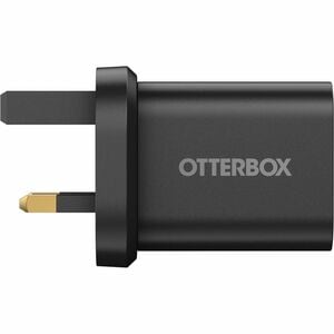 OtterBox 20 W AC Adapter - 1 USB Type-C - United Kingdom - Black