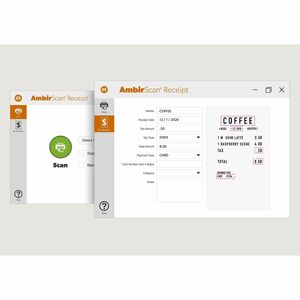 Ambir TravelScan Pro Go Scanner, Software and Case Bundle - Ambir TravelScan Pro Go bundle Portable USB Powered Document, 
