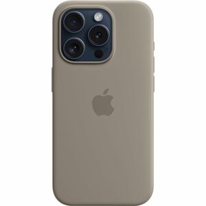 Apple Case for Apple iPhone 15 Pro Smartphone - Clay - Silky, Soft-touch - Drop Resistant, Scratch Resistant - Silicone, M