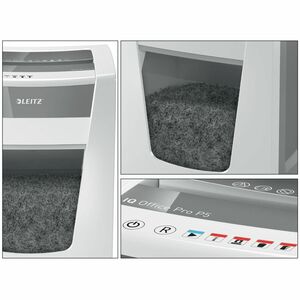 Leitz IQ Office Paper Shredder - Continuous Shredder - Micro Cut - 15 Per Pass - for shredding Staples, Paper Clip, Paper 