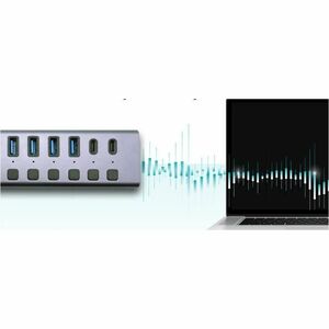 i-tec USB/Ethernet Combo Hub - USB 3.2 Gen 1 (3.1 Gen 1) Type-C - Grey - 10 Total USB Port(s) - 3 USB 2.0 Port(s)1 Network