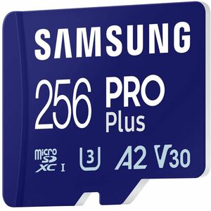 Carte microSDXC Samsung PRO Plus MB-MD256S - 256 Go - Classe 10/UHS-I (U3) - V30 - 180 Mo/s en Lecture - 130 Mo/sSpaceen É