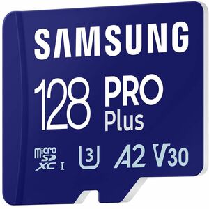 Carte microSDXC Samsung PRO Plus MB-MD128S - 128 Go - Classe 10/UHS-I (U3) - V30 - 180 Mo/s en Lecture - 130 Mo/sSpaceen É
