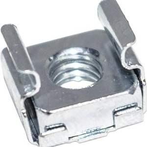 Cage Nut Set (50 Pack), M6 Nuts, Bolts and Washers, Suitable for Network Cabinets/Server Racks, Plastic Storage Jar, Lifet