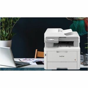 Brother MFC-L8340CDW Wired & Wireless LED Multifunction Printer - Colour - Grey - Copier/Fax/Printer/Scanner - 30 ppm Mono