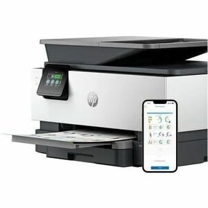 HP Officejet Pro 9120b Wired & Wireless Inkjet Multifunction Printer - Colour - Cement - Copier/Fax/Printer/Scanner - 32 p