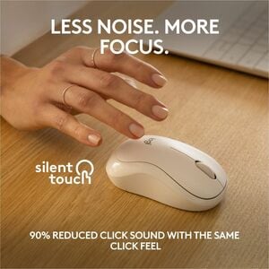 MOUSE SEM FIO BT LOGITECH M240 SILENT BRANCO