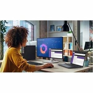 Dell UltraSharp U2724DE 27" Class WQHD LED Monitor - 16:9 - 27" Viewable - In-plane Switching (IPS) Black Technology - Edg
