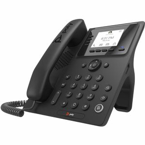 Poly CCX 350 IP Phone - Corded - Corded - Desktop, Wall Mountable - Black - VoIP - 2.8" LCD - 2 x Network (RJ-45) - PoE Ports
