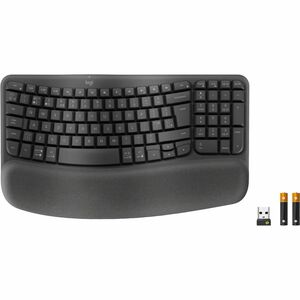 Logitech Wave Keys for Business Keyboard - Wireless Connectivity - USB Type A Interface - English (US) - QWERTY Layout - G